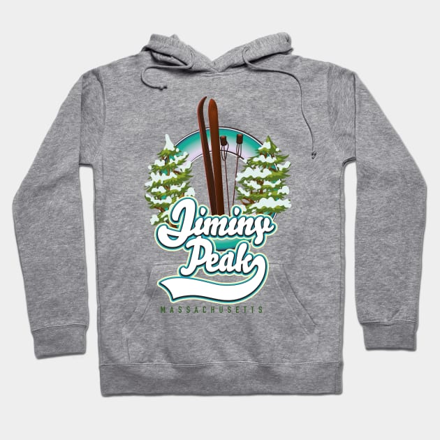 Jiminy Peak Massachusetts Ski logo Hoodie by nickemporium1